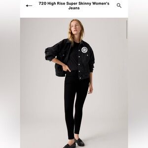 Levi’s Black High Rise Super Skinny Women's Jeans